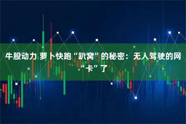 牛股动力 萝卜快跑“趴窝”的秘密：无人驾驶的网“卡”了