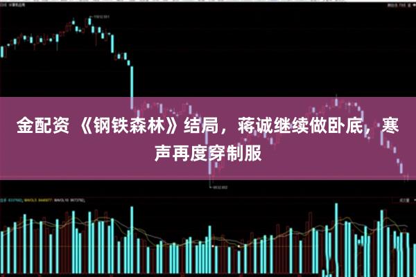 金配资 《钢铁森林》结局，蒋诚继续做卧底，寒声再度穿制服